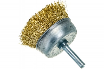 Щетка д/дрели 50мм со шпильк.чашка 38486М