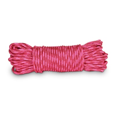 Шнур в оплетке розовый 15м