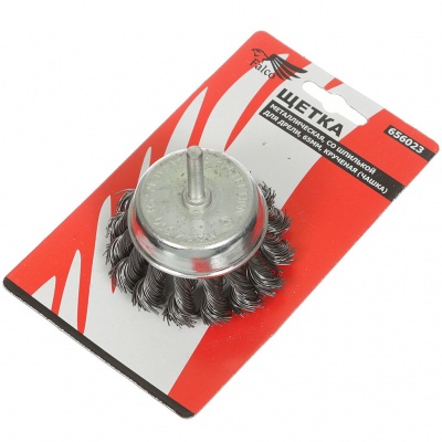 Щетка д/дрели 65мм со шпильк.чашка FALCO 656-023