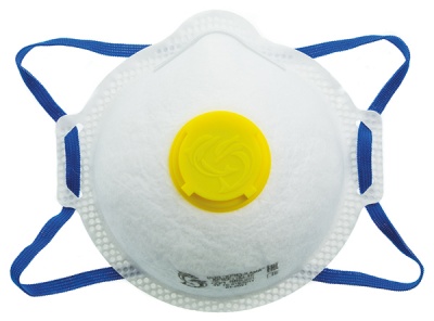 Полумаска фильтрующая FFP1 3-х слойная с клапаном