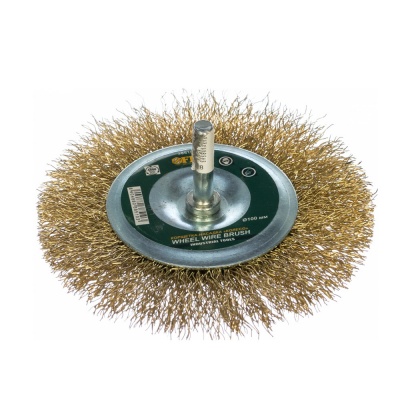 Корщетка-колесо FIT сталь.латунированная,100мм