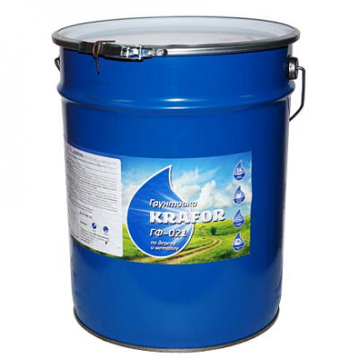 Грунт KRAFOR ГФ-021 20кг серый