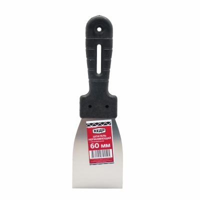 Шпатель нерж. 60мм пл. ручка 040-0060