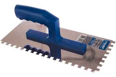 Гладилка 280х130мм стальная пл.руч.зуб 8х8мм 0804-08