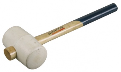 Киянка резин. ЗУБР 450г  белая дер. руч. 20511-450