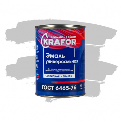 Эмаль KRAFOR ПФ-115 2,7кг серая