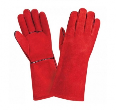 Краги сварщика ТРЕК красные