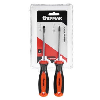 Набор отверток Ермак 2пр.9986 РН2SL6х100мм 651-066