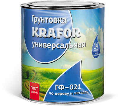 Грунт KRAFOR ГФ-021 2,7кг красно-коричневый