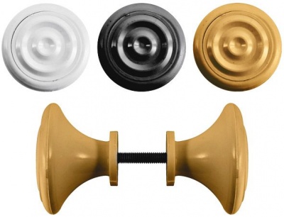 Ручка-кнопка дверная пластик. в асс. Курс66835,6,7