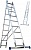 Лестница-стремянка 2 секции по 9 ступеней "АЛЮМЕТ"  Н2 5209